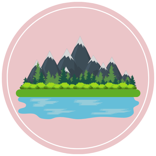 Icon with adventure forest